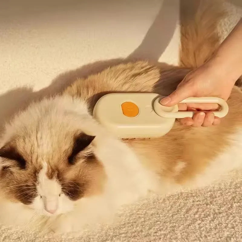 Brosse à vapeur pliable pour animaux – Soin & massage tout-en-un