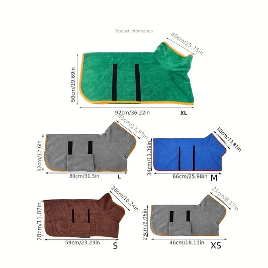 Serviette de Bain Ultra-Absorbante pour Chiens et Chats – Séchage Rapide Confort Maximal