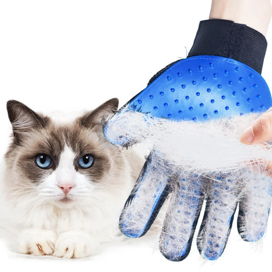 Gant de toilettage en caoutchouc pour animaux – 1 pièce, massage et brossage efficace